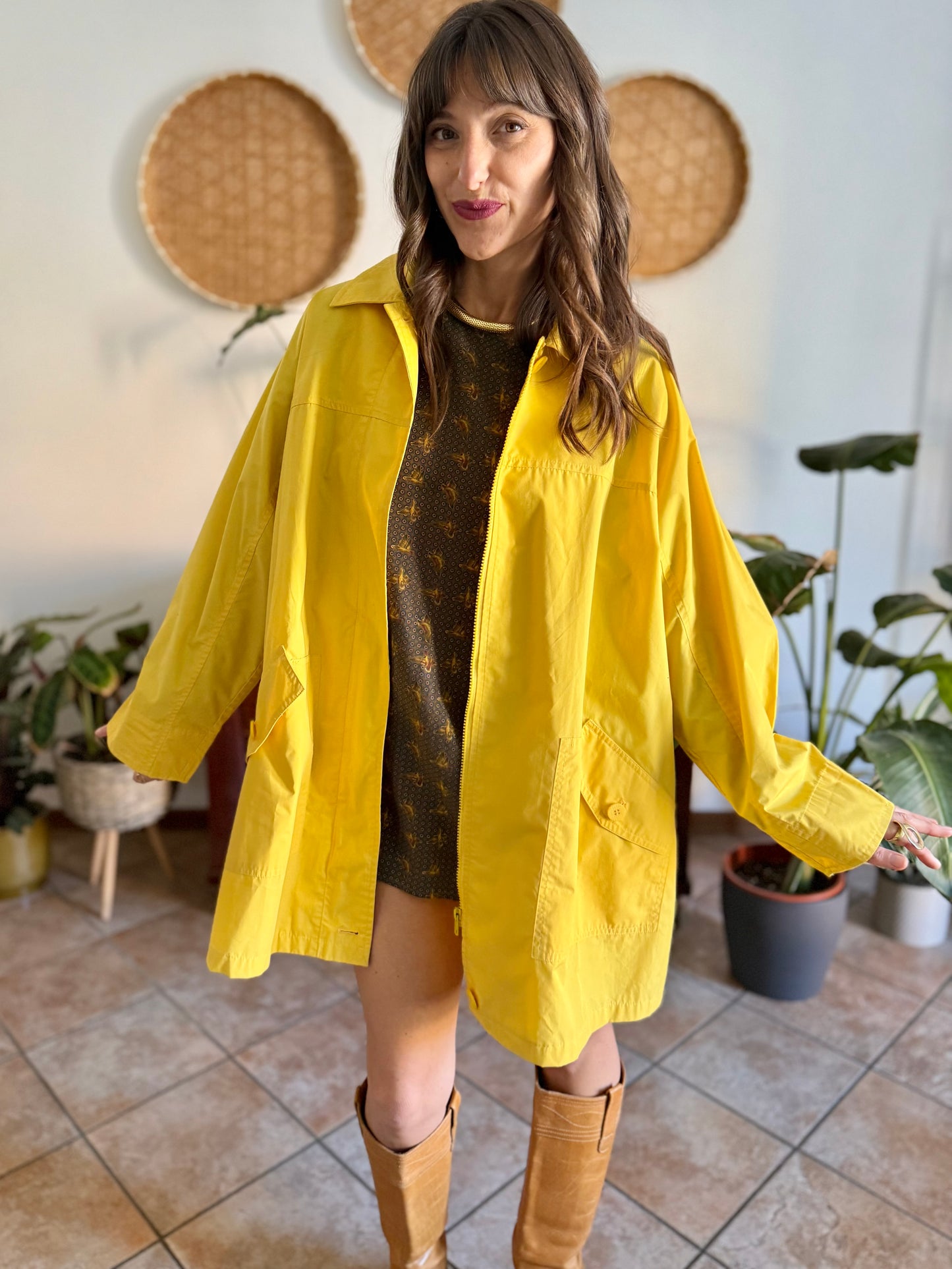 1980’s vintage yellow utility jacket