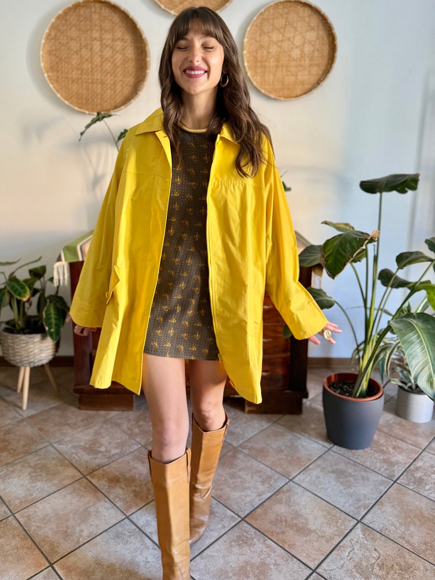 1980’s vintage yellow utility jacket