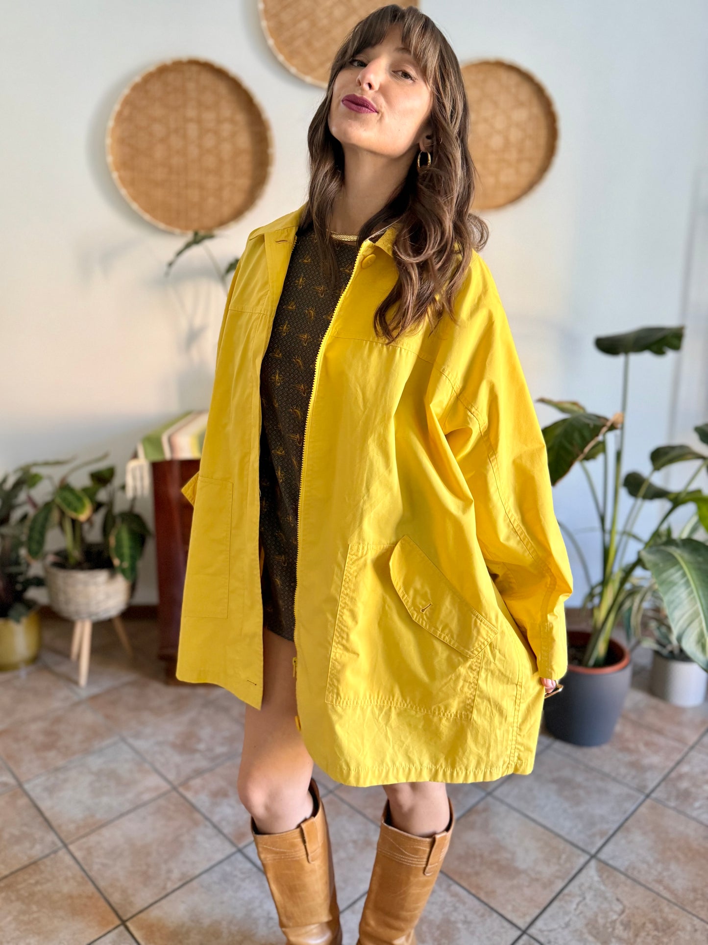 1980’s vintage yellow utility jacket