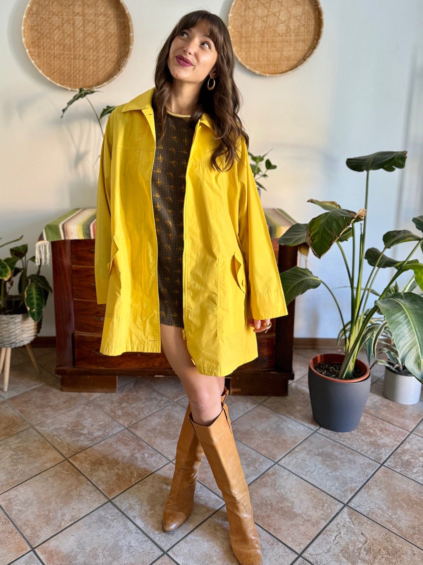 1980’s vintage yellow utility jacket