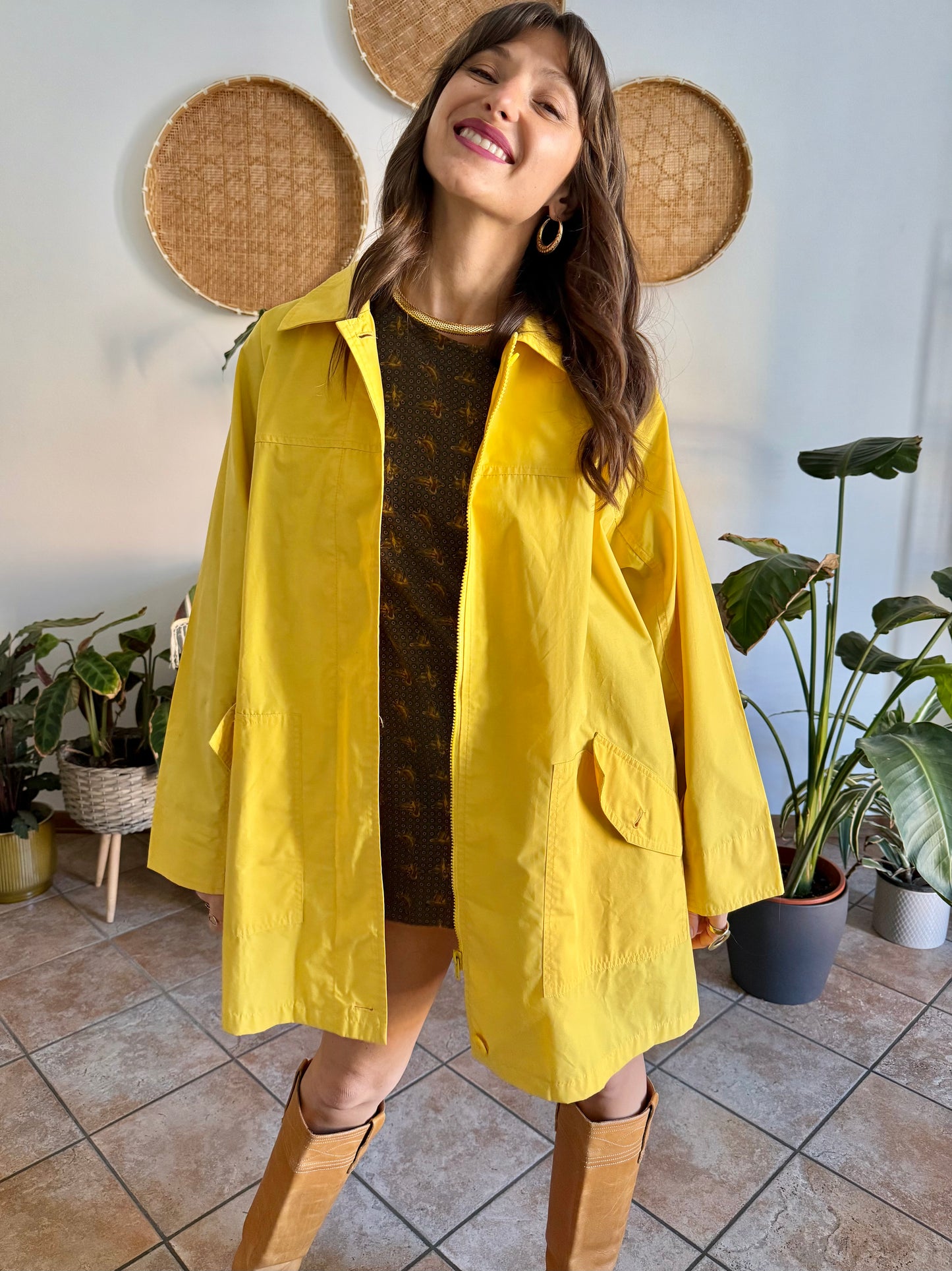 1980’s vintage yellow utility jacket