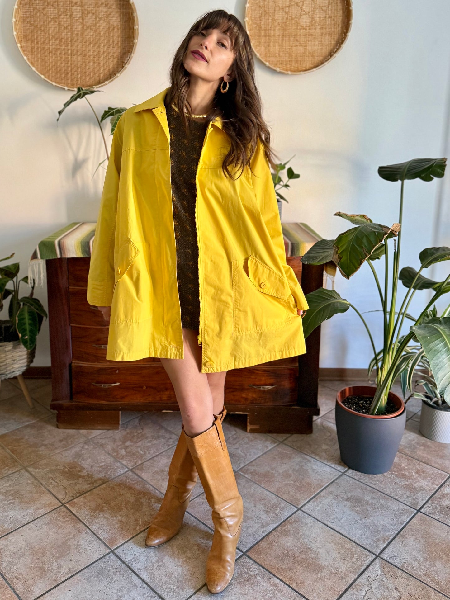 1980’s vintage yellow utility jacket