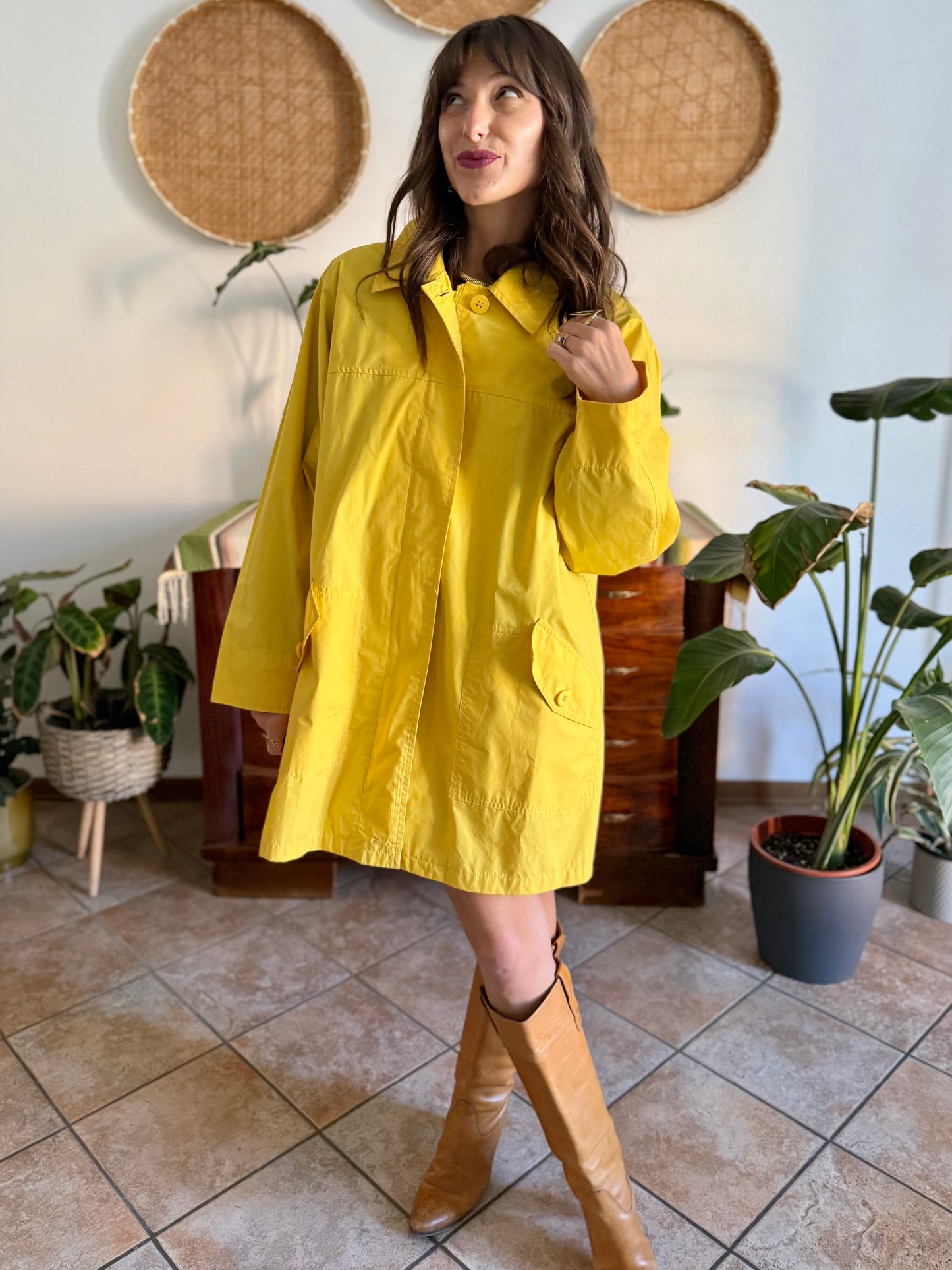 1980’s vintage yellow utility jacket