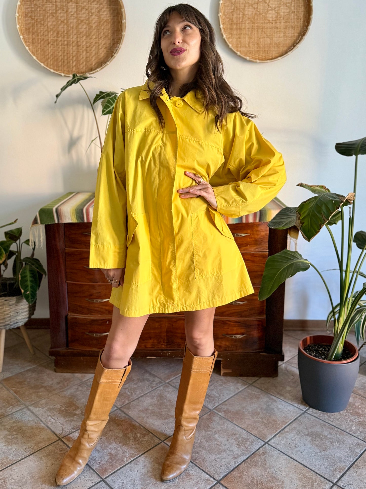 1980’s vintage yellow utility jacket