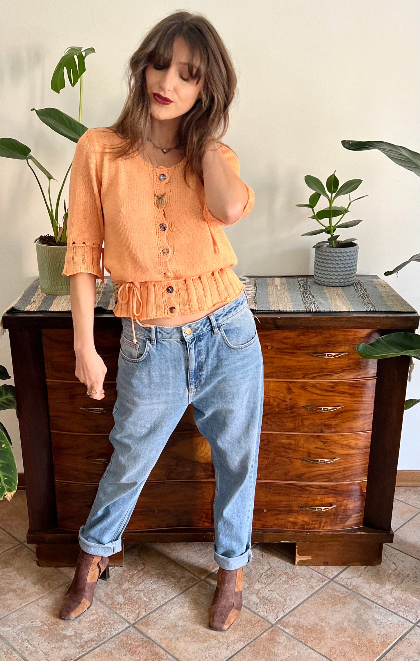 Light blue wash boyfriend fit jeans