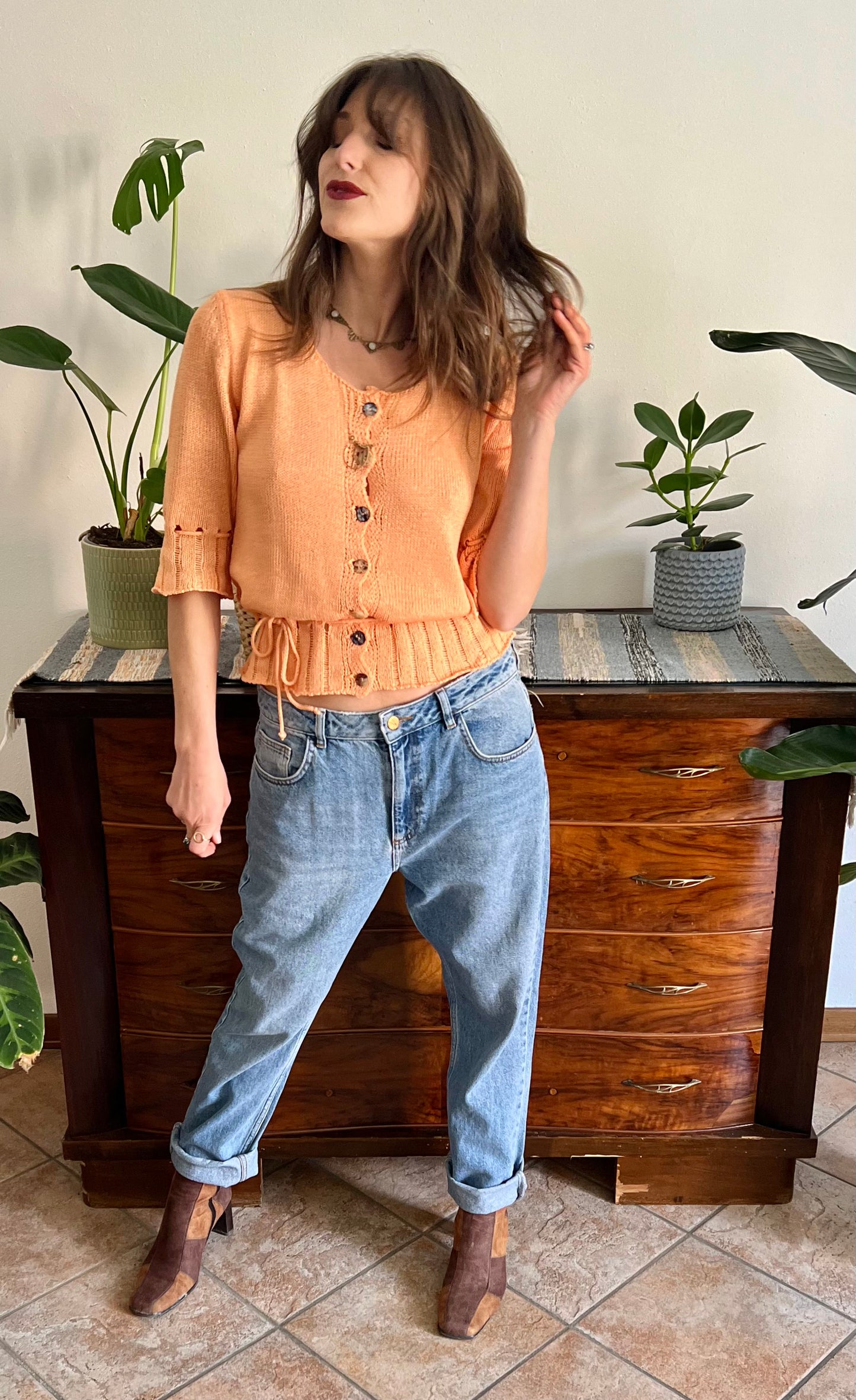 Light blue wash boyfriend fit jeans