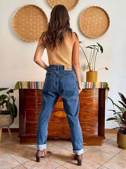 1990's vintage true blue high waisted Calvin Klein jeans