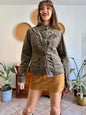 Y2k vintage chocolate brown velvet jacket