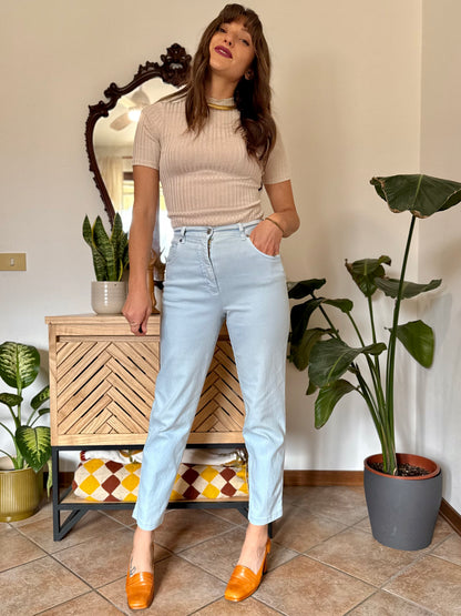1990's vintage light blue high waisted jean