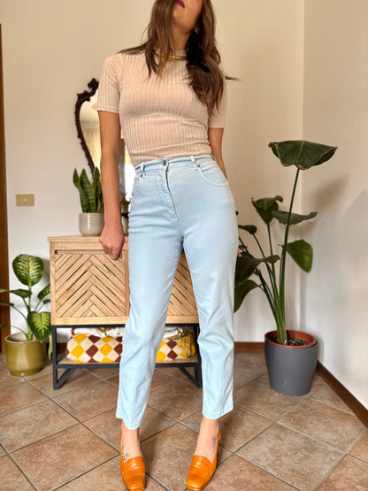1990's vintage light blue high waisted jean