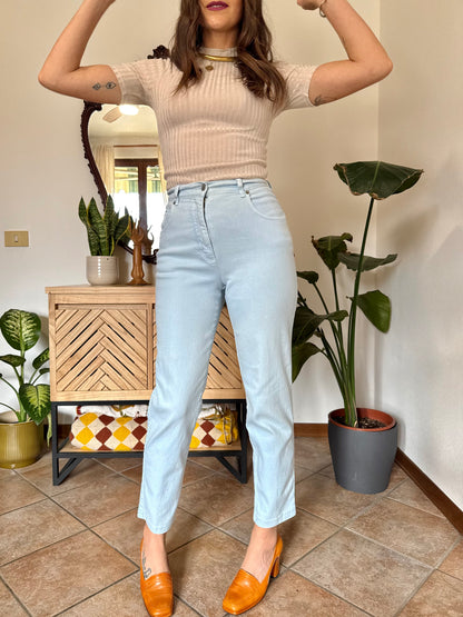 1990's vintage light blue high waisted jean