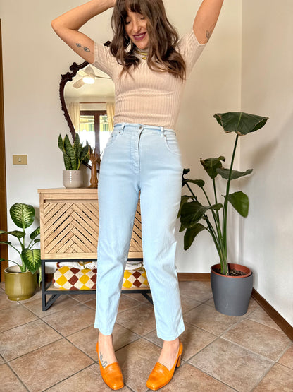 1990's vintage light blue high waisted jean
