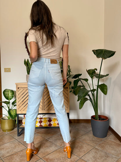 1990's vintage light blue high waisted jean