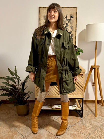 1970's vintage authentic green Italian military jacket
