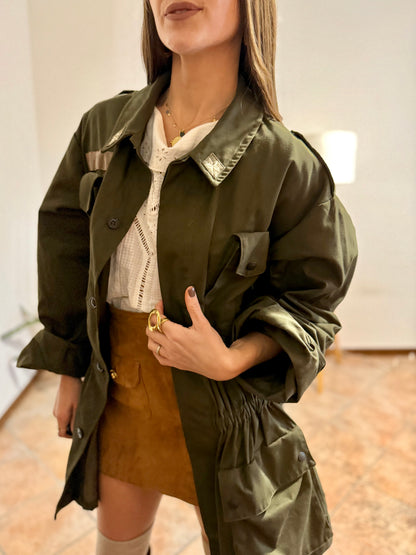 1970's vintage authentic green Italian military jacket