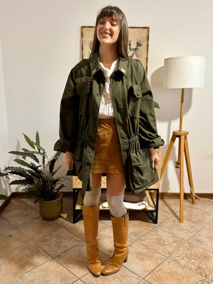 1970's vintage authentic green Italian military jacket