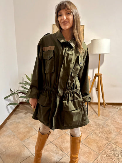 1970's vintage authentic green Italian military jacket