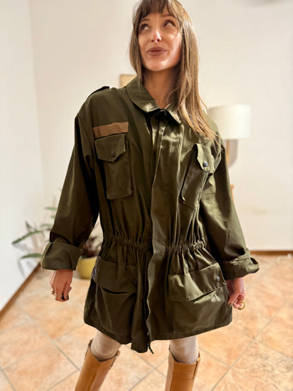 1970's vintage authentic green Italian military jacket
