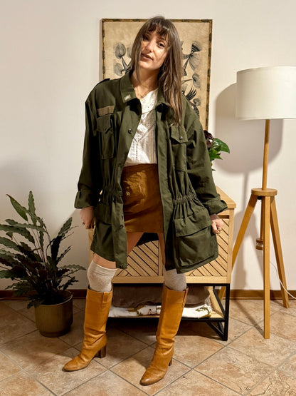 1970's vintage authentic green Italian military jacket