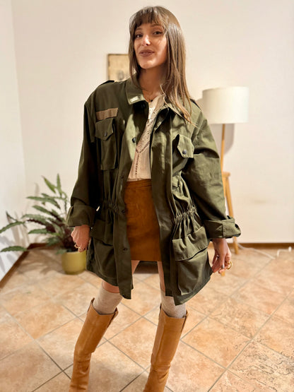 1970's vintage authentic green Italian military jacket