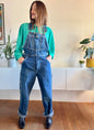 1990's vintage true blue Levi's denim overalls