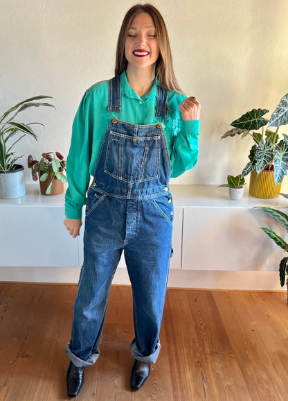 1990's vintage true blue Levi's denim overalls