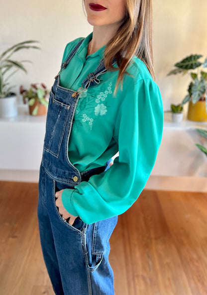 1990's vintage true blue Levi's denim overalls