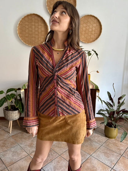 Y2k vintage chocolate brown, burgundy and chocolate brown