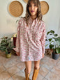 1990's vintage cream floral western pearl snap shirt with burgundy and pink floral print