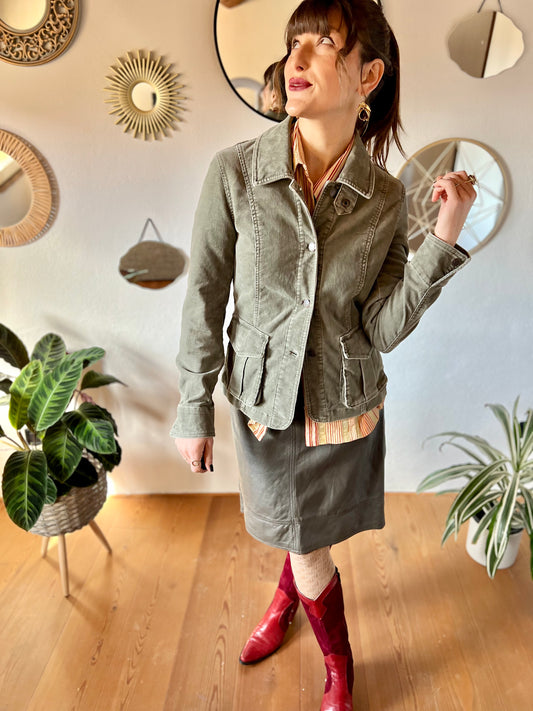 1990's vintage grey corduroy jacket