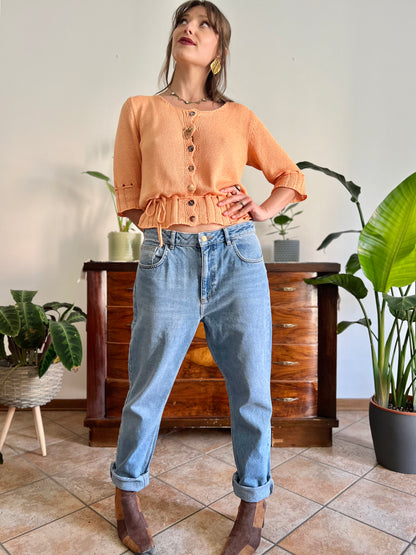 Light blue wash boyfriend fit jeans