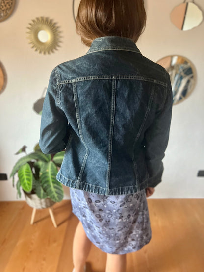 1990's vintage dark blue denim jacket