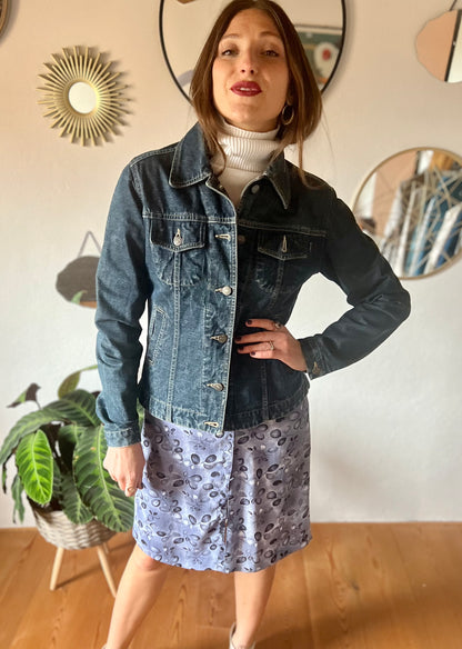 1990's vintage dark blue denim jacket