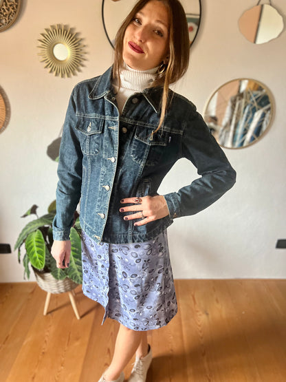 1990's vintage dark blue denim jacket